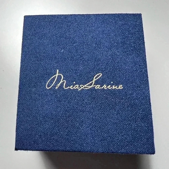 Mia Sarine Lever Back Sterling Silver Earrings New - Picture 3 of 5